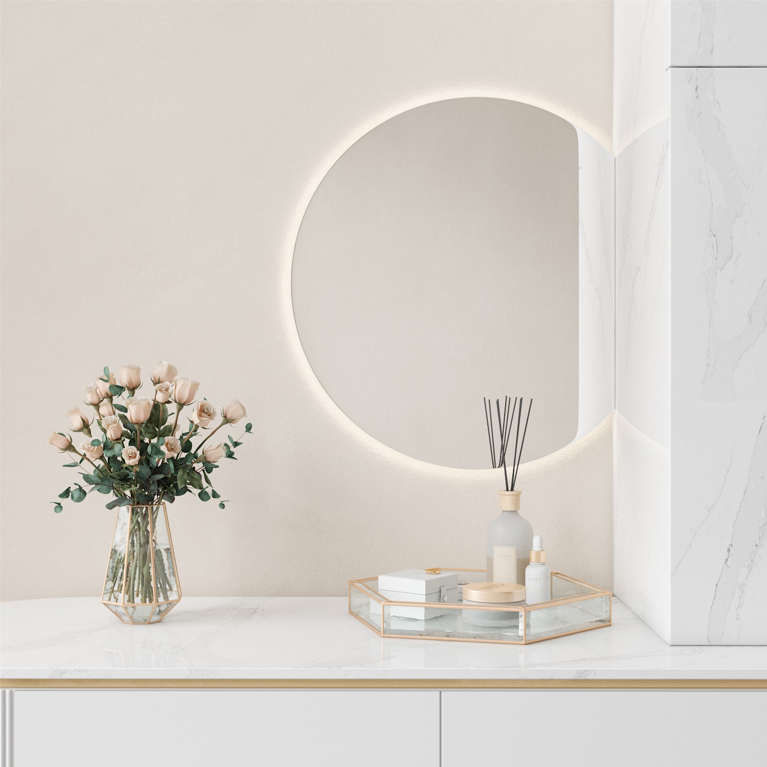 Special Shape Mirror With Lights (40x50cm)