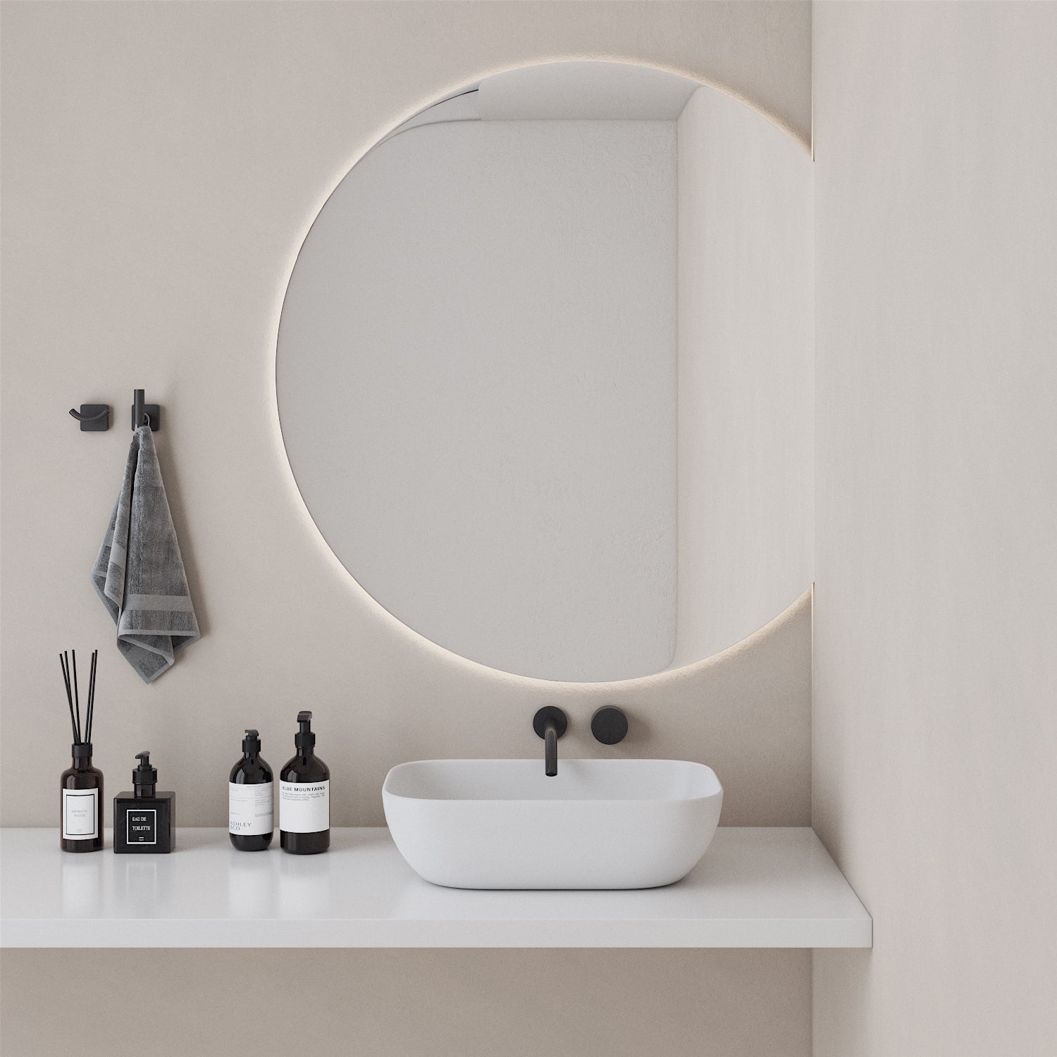 Special Shape Mirror With Lights (88x110cm)