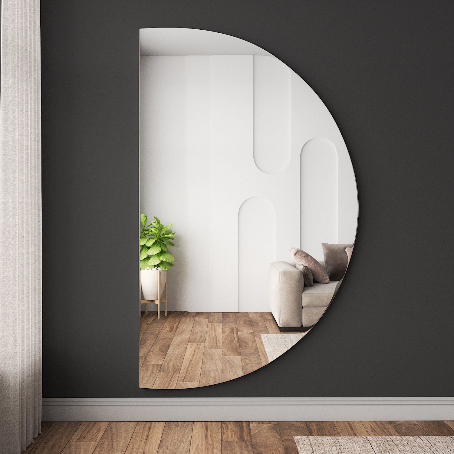 Half Moon Mirror (120x200 cm)