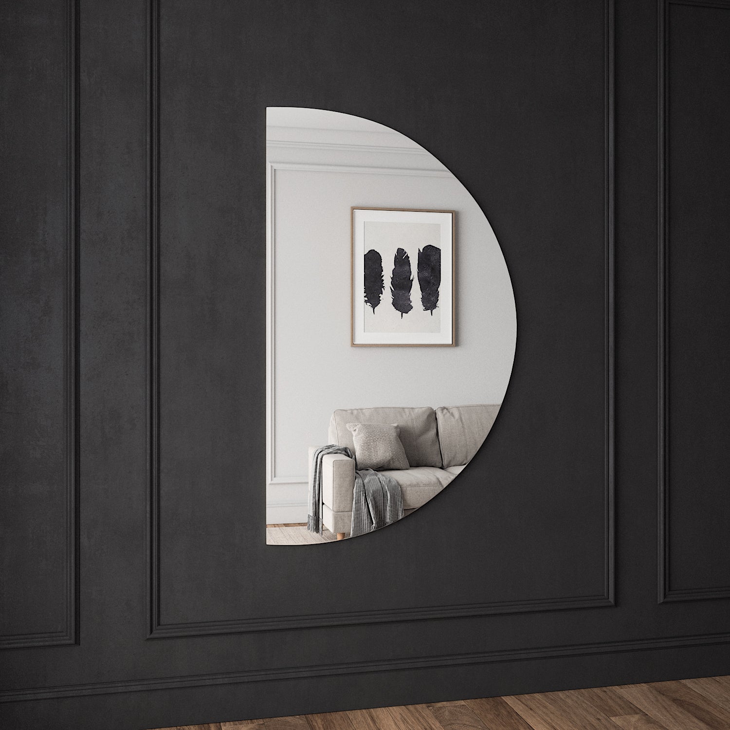 Half Moon Mirror (96x160 cm)