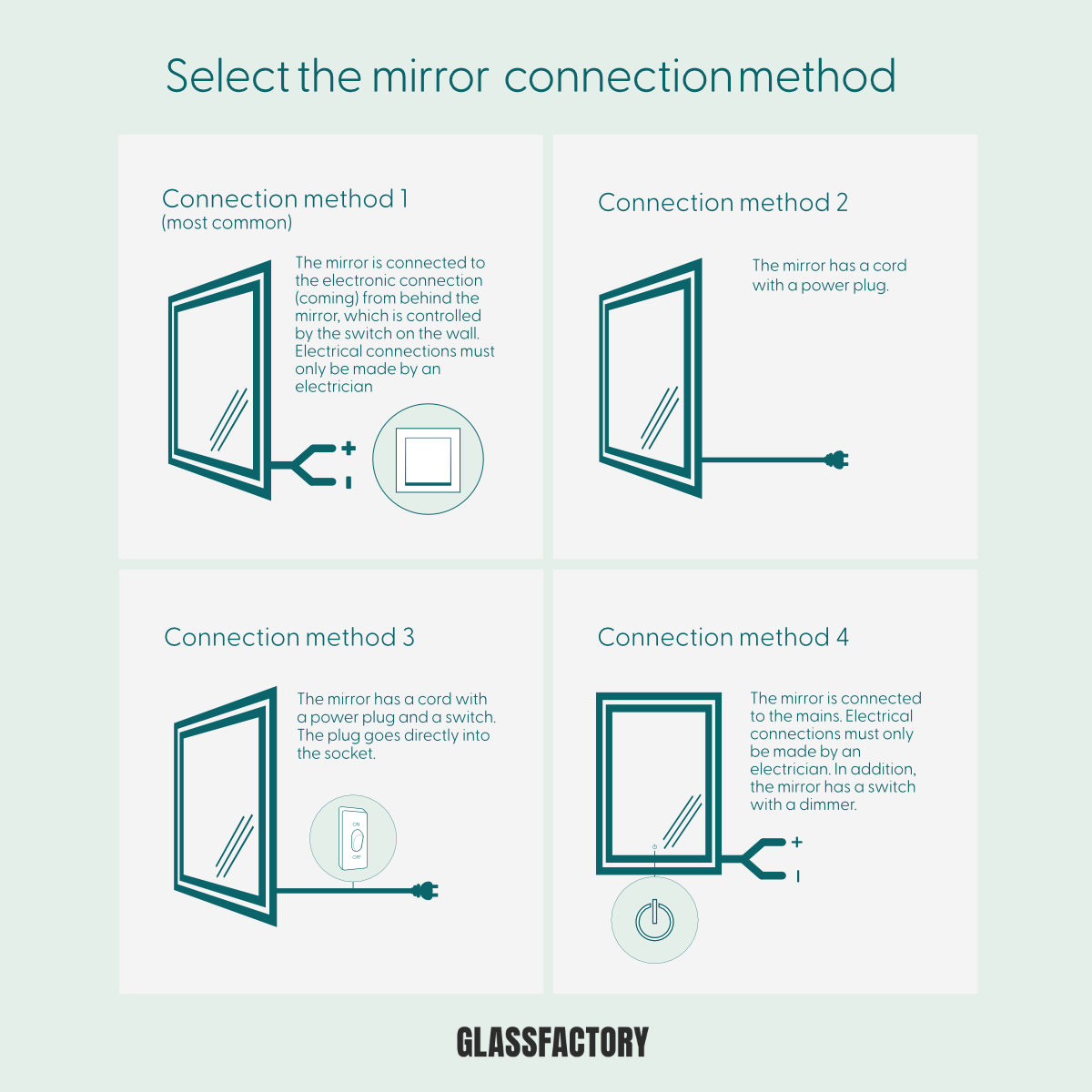 Slimline LED Mirror With Silver Frame (80x135 cm)