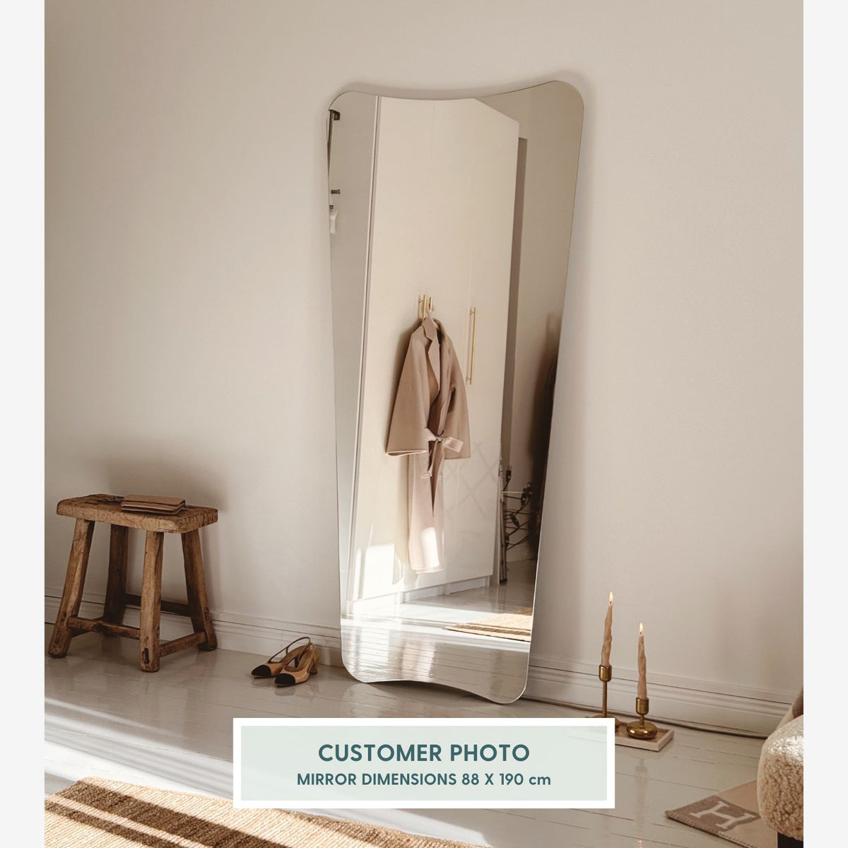 Vintage Fullängdsspegel (88x190cm)