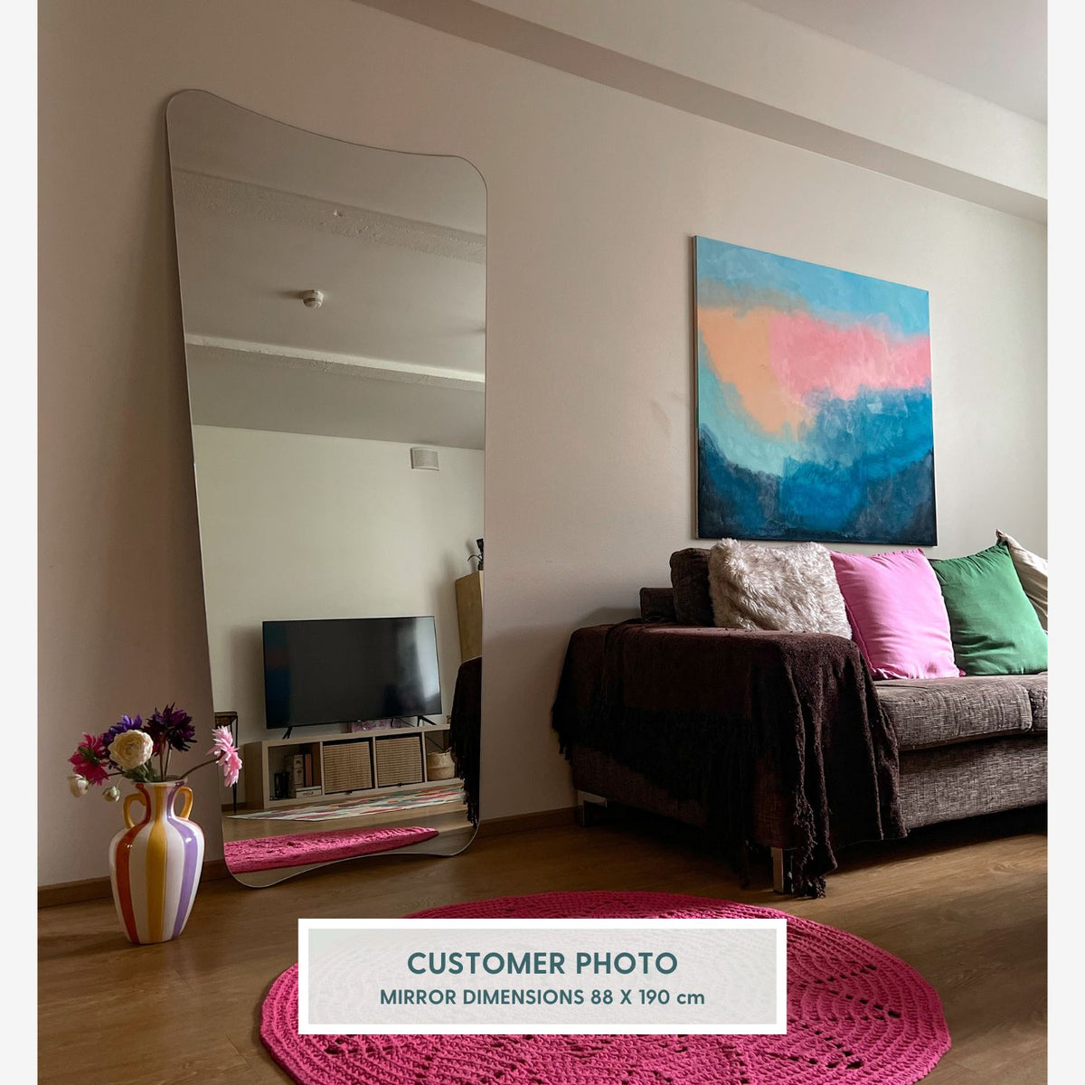 Vintage Fullängdsspegel (88x190cm)