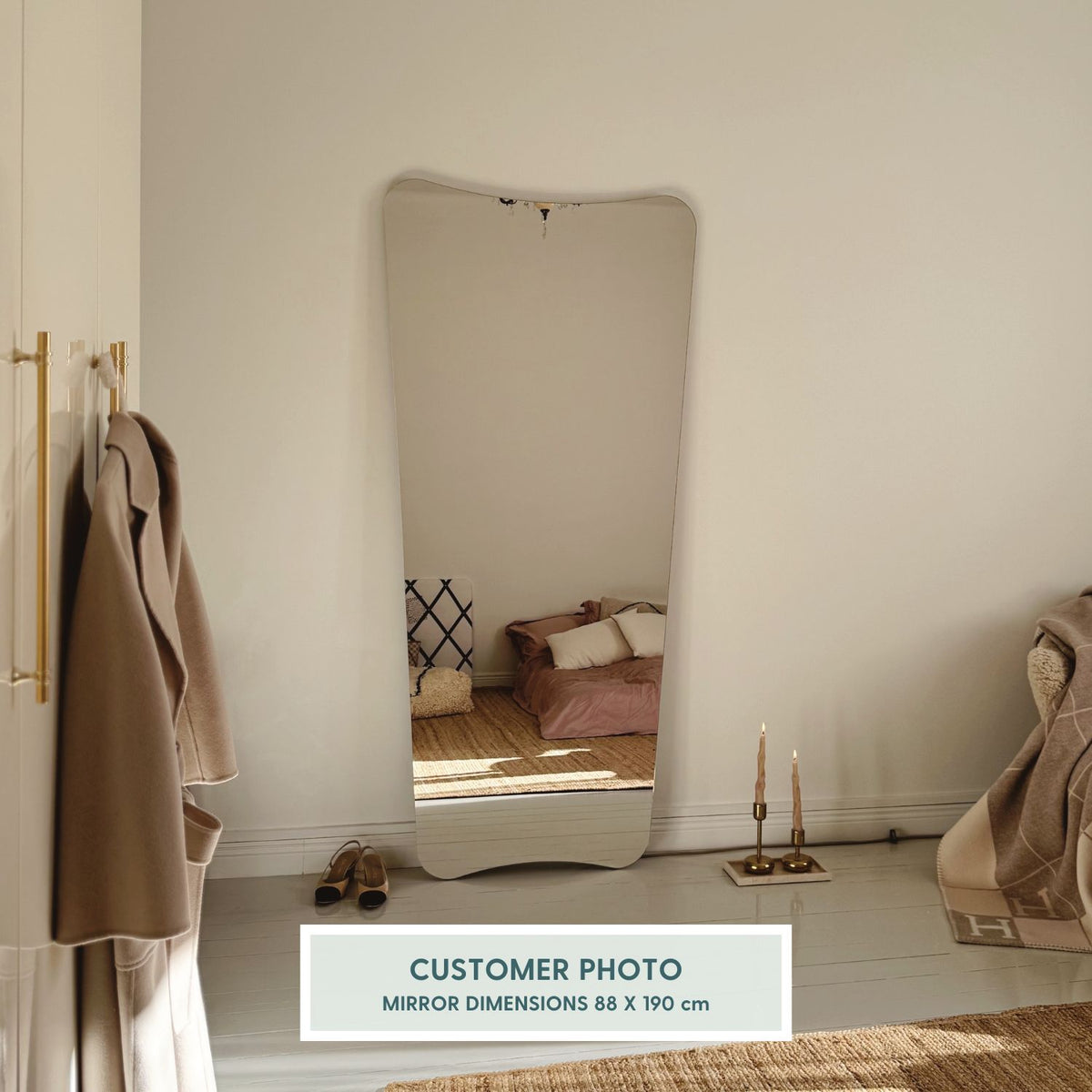 Vintage Fullängdsspegel (88x190cm)