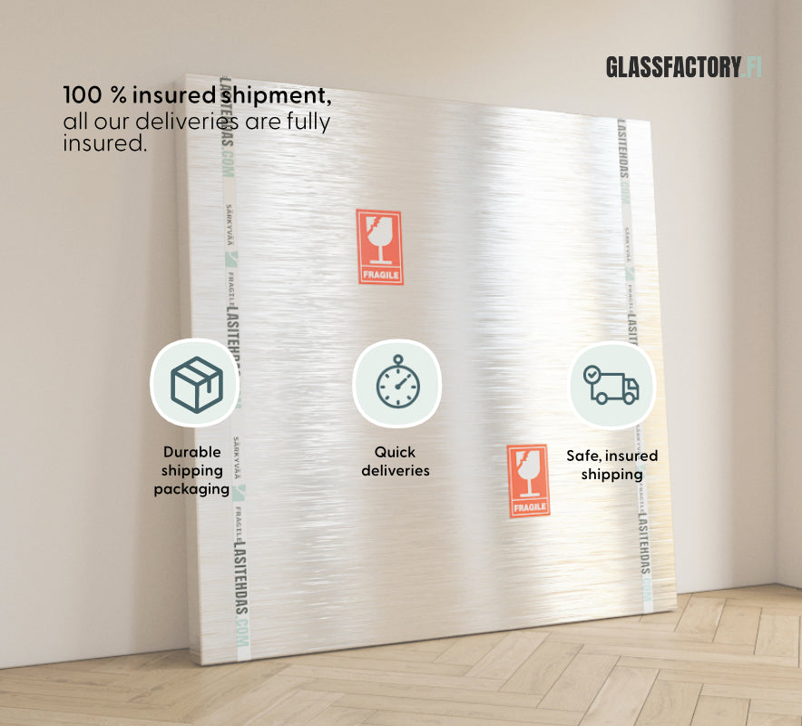 Barn Kaari - Arch mirror with frame and LED lights