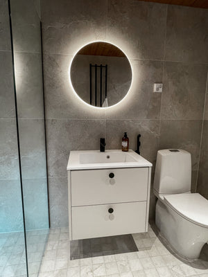 Round Mirror With LED-Lights (90cm)