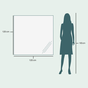 Rectangular mirror with LED lights (120x120 cm)