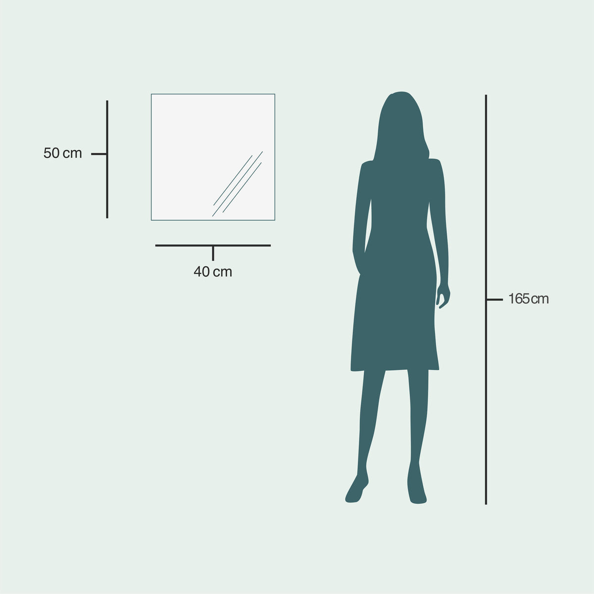 Klassisk Väggspegel (40x50 cm)