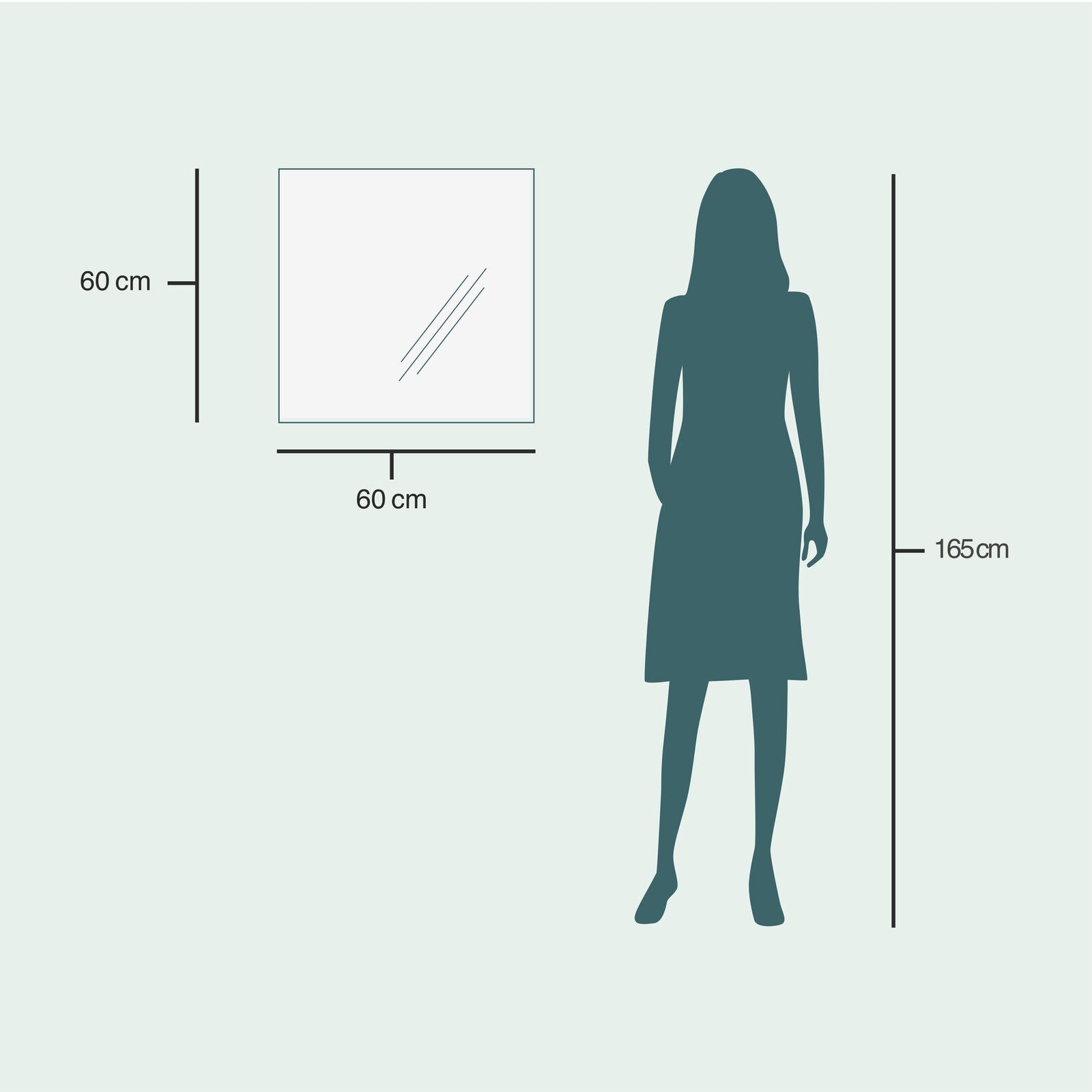 Basic wall mirror (60x60 cm)