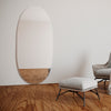 Large Full Length Oval Mirror (90x190cm)