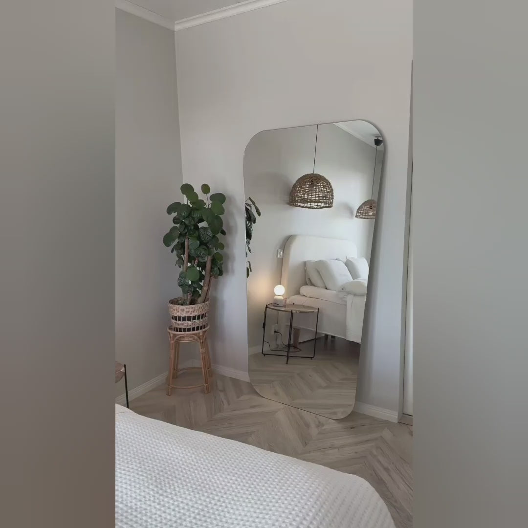 Video laden: Retrostil Spiegel (60x120cm)