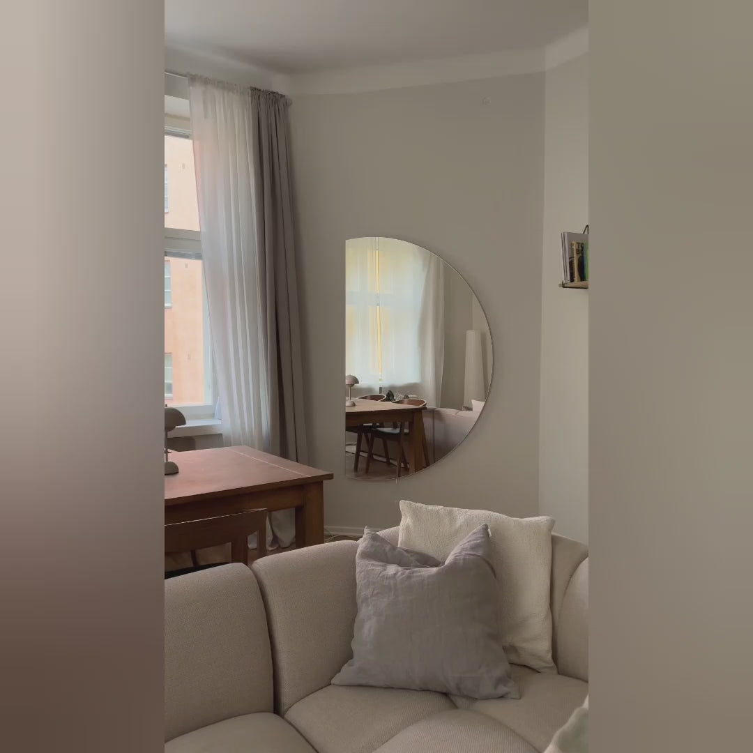 Load video: Half Moon Mirror (120x200 cm)