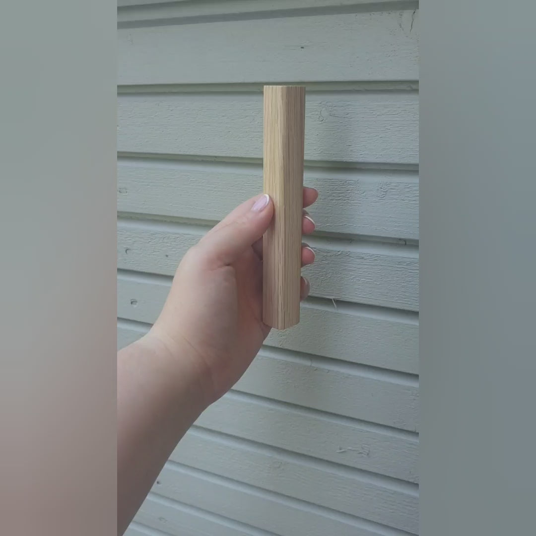 Load video: Slimline - Extra Large Full Length Mirror With Oak Frame (130x220cm)