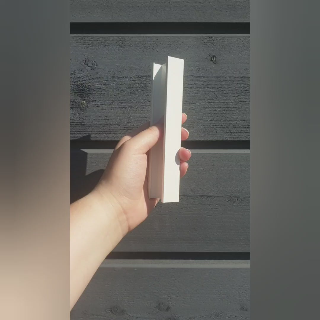 Load video: Slimline - Extra Large Full Length Mirror With White Frame (130x220cm)