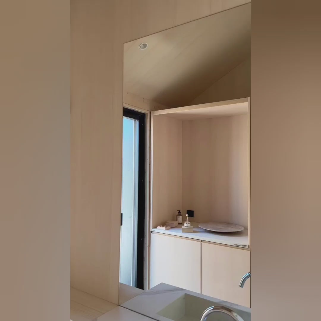 Video laden: Rechteck Wandspiegel (100x100cm)