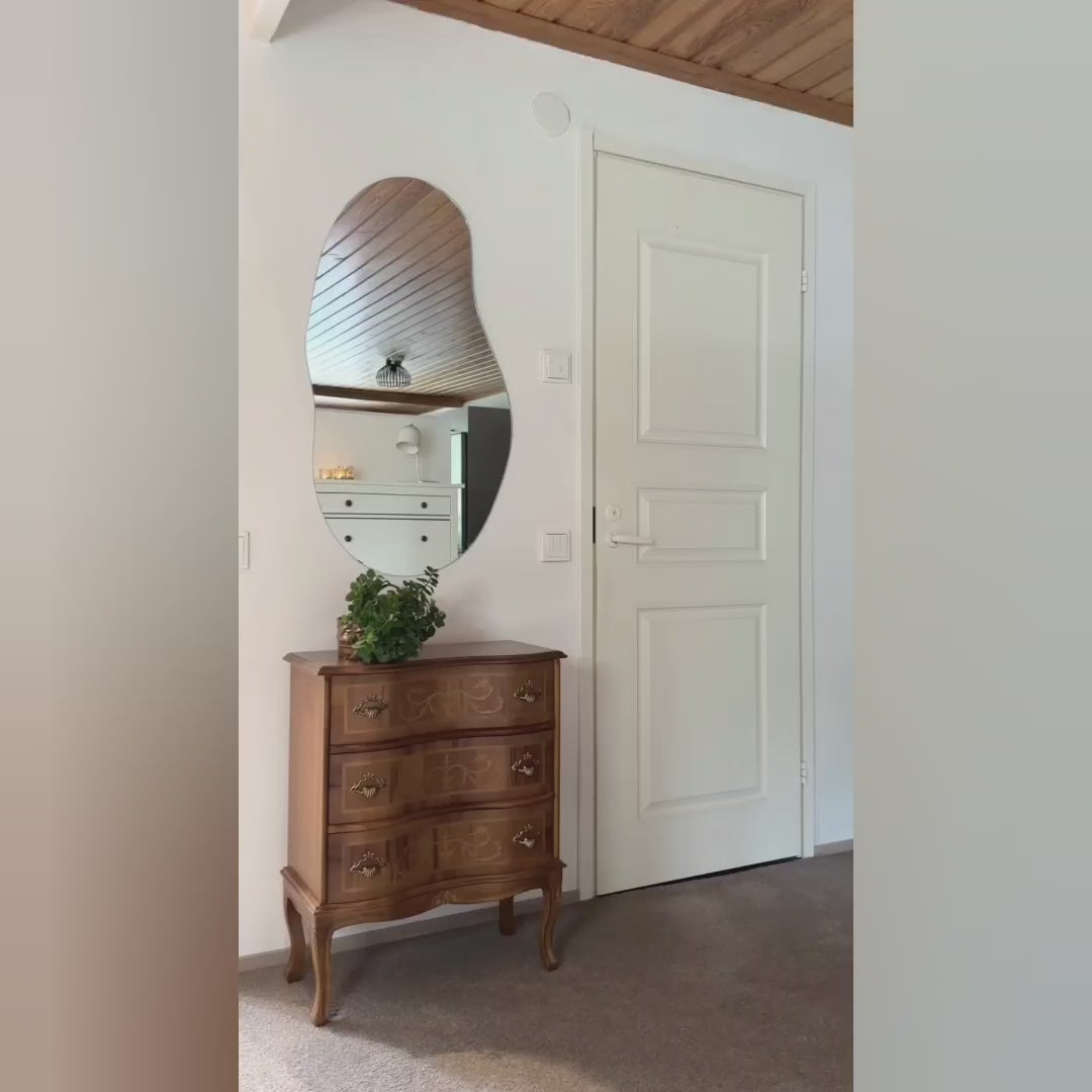 Load video: Sand wall mirror (55x100cm)