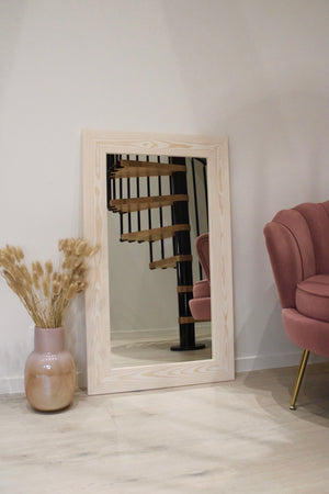 Spiegel mit Holzrahmen L (100x100cm)